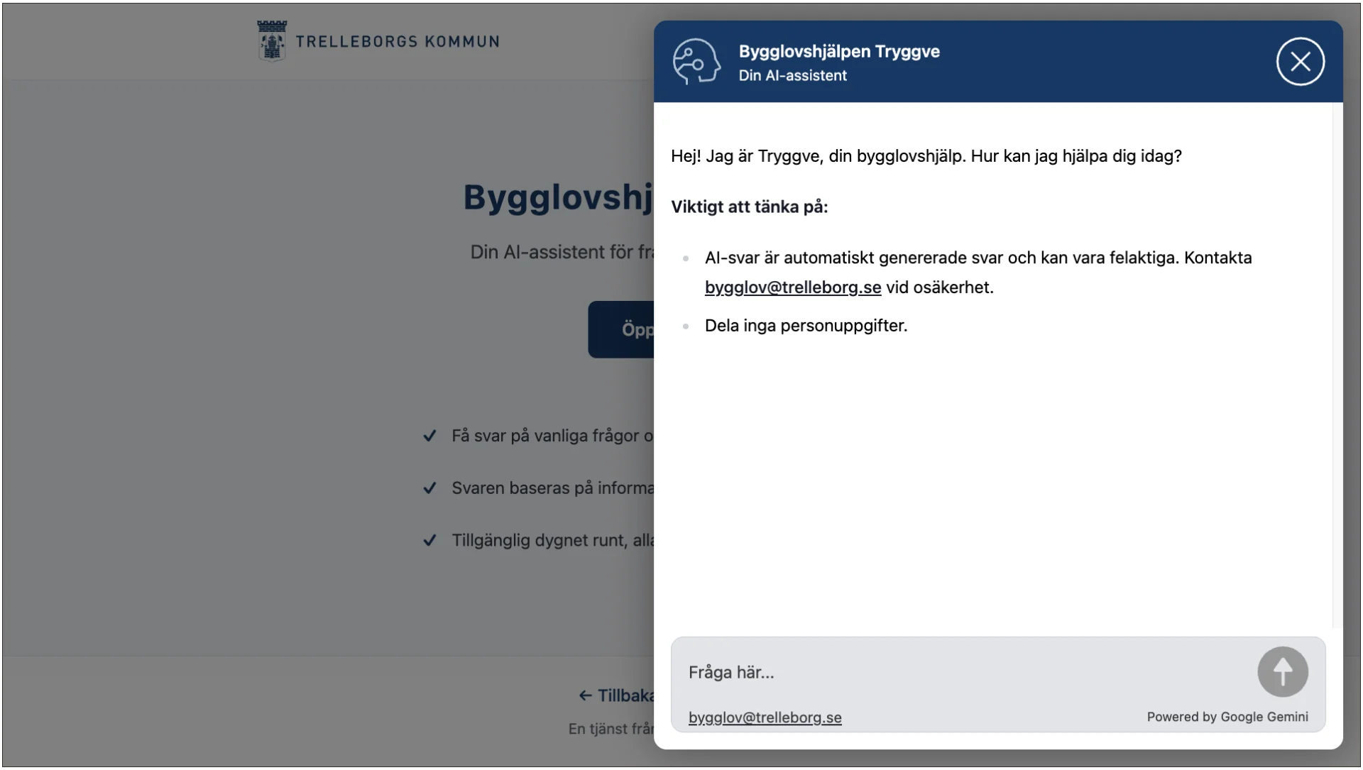 Tryggve på desktop